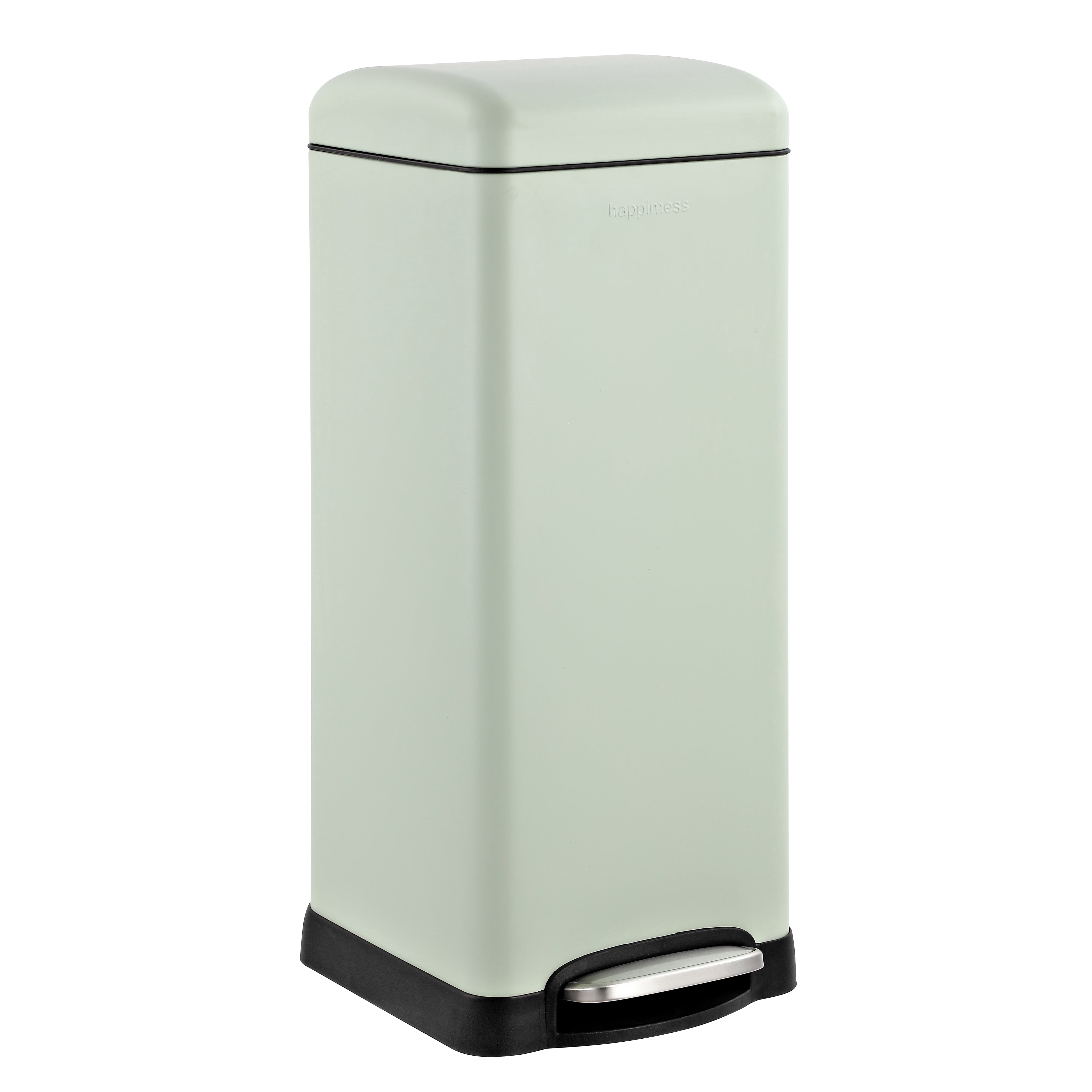 Betty Retro Slim Steel 8-Gallon Step-Open Garbage Can for Small