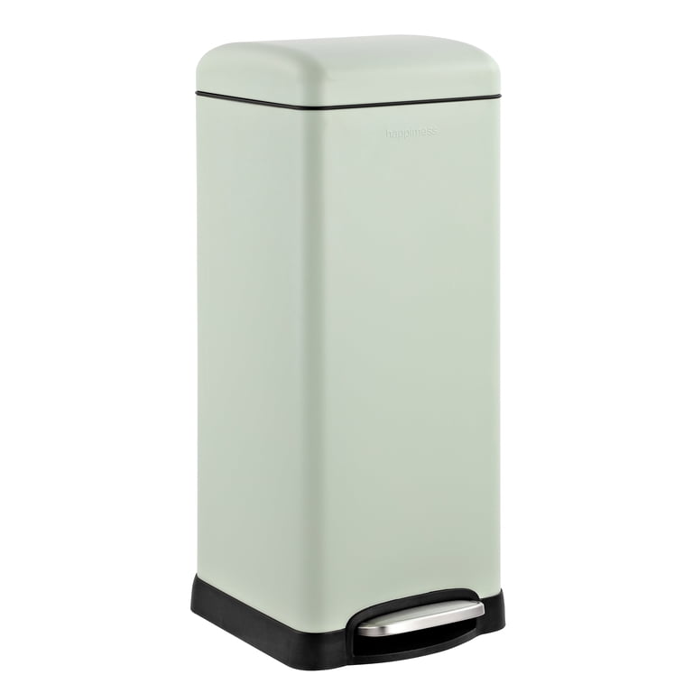 Betty Retro Slim Steel 8-Gallon Step-Open Garbage Can for Small