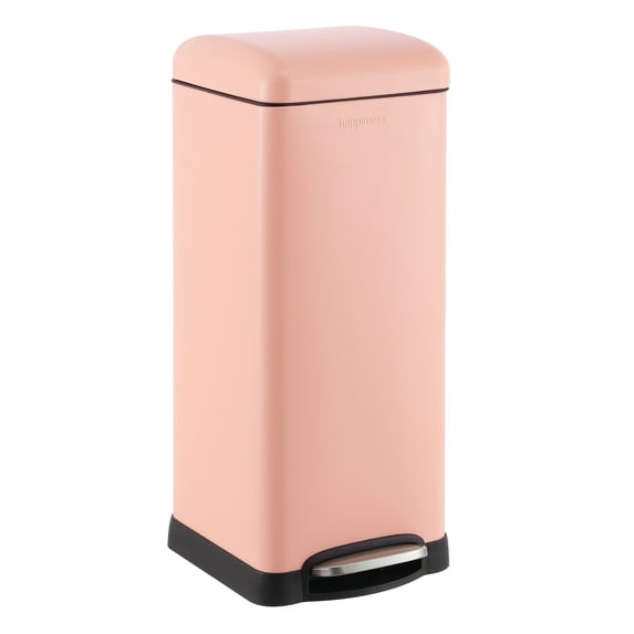happimess Betty Retro 8-Gallon Step-Open Trash Can, Flamingo Pink, HPM1007J