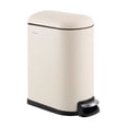 thumbnail image 1 of happimess Roland Mini 2.6-Gallon Step-Open Trash Can, Limestone Beige, HPM1009F, 1 of 8
