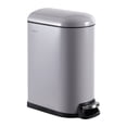 thumbnail image 1 of happimess Roland Mini 2.6-Gallon Step-Open Trash Can, Gloss Gray, HPM1009I, 1 of 8
