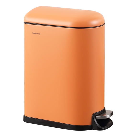 happimess Roland Mini 2.6-Gallon Step-Open Trash Can, Carrot Cake, HPM1009K