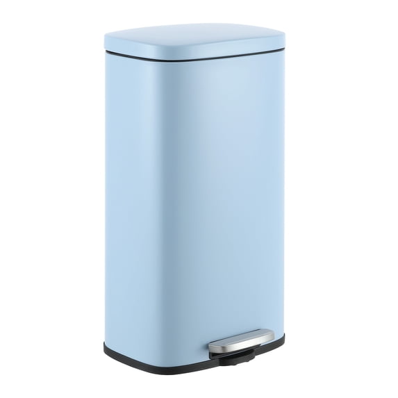 happimess Curtis 8-Gallon Step-Open Trash Can, Tide Pool Blue, HPM1011G