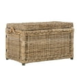 thumbnail image 1 of happimess Jacob 30.7" Hand-Woven Wicker Storage Trunk, Natural, HPM9003B, 1 of 11