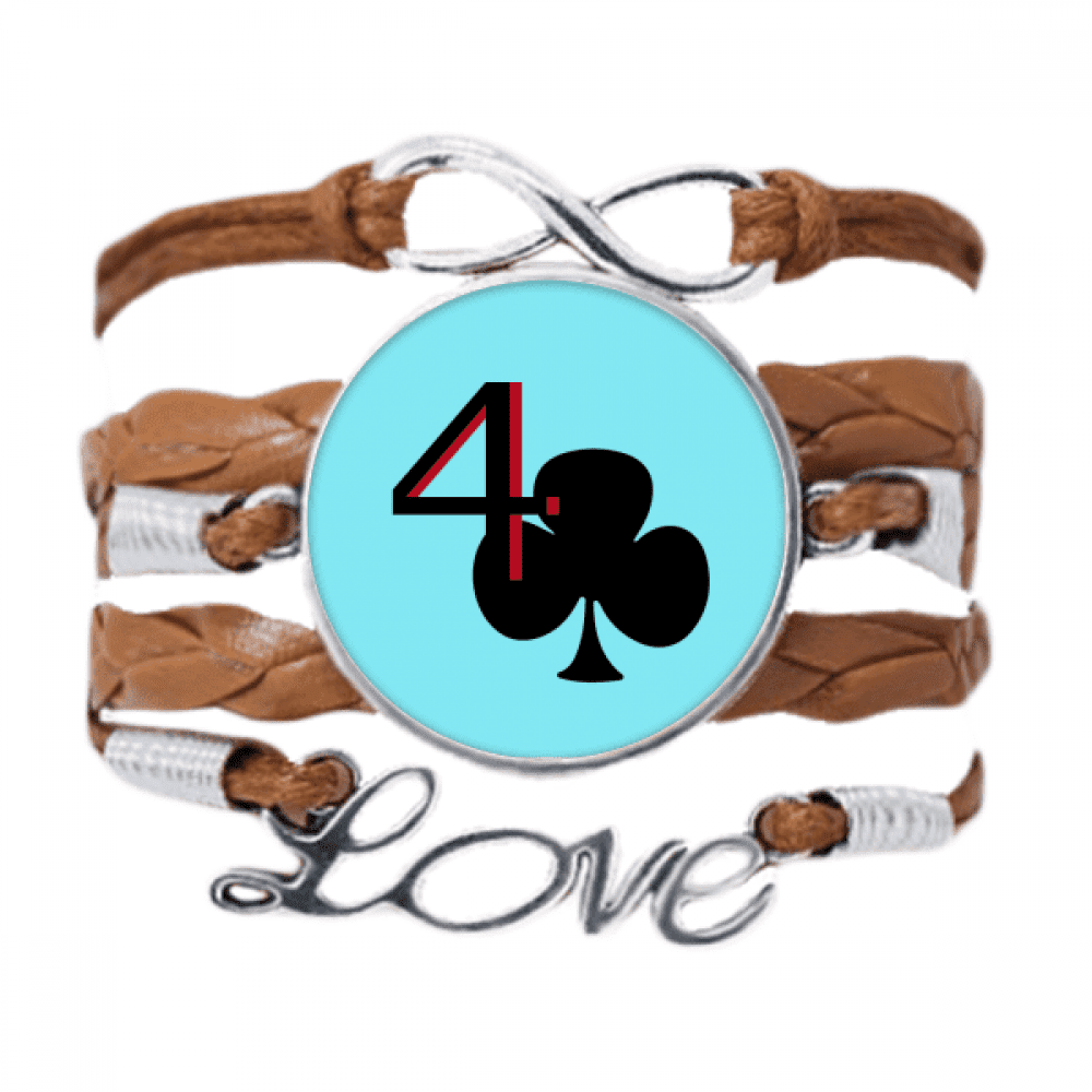 happiness uranus club 4 poker bracelet chain ornament wristband