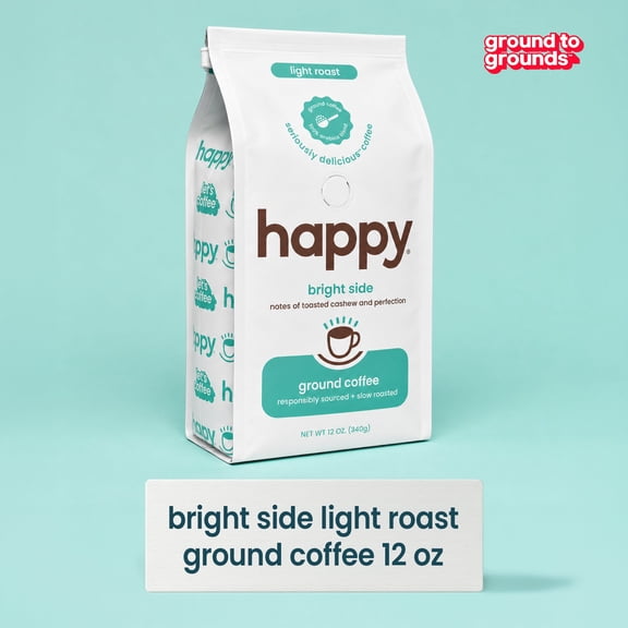 bright side light roast ground coffee 12 oz