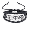 thumbnail image 1 of happy birthday presents best wishes bracelet braided leather woven wristband, 1 of 3