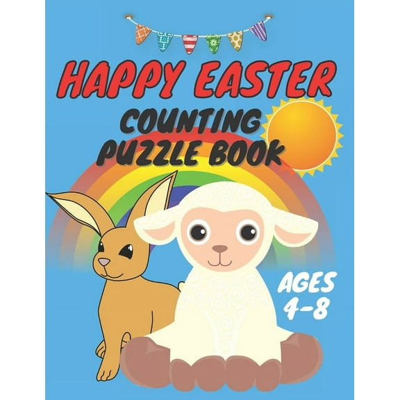 happy easter counting puzzle book: A Fun Guessing Game Book for kids - Fun & Interactive Picture Book for Preschoole, (Paperback)