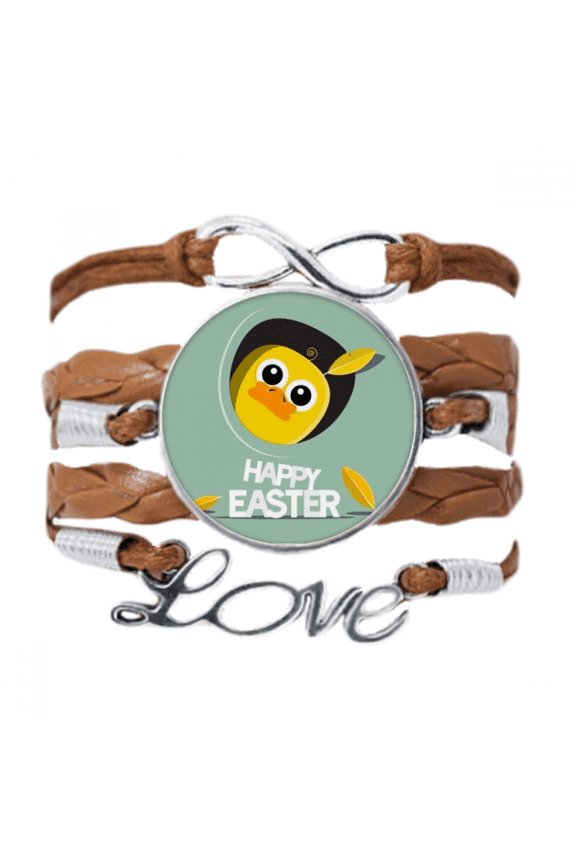 happy easter festival yellow chicken culture bracelet love chain ornament wristband