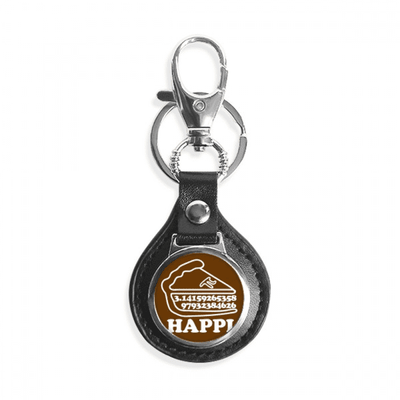 happy mathematics calculates pi key link chain keyholder finder hook metal