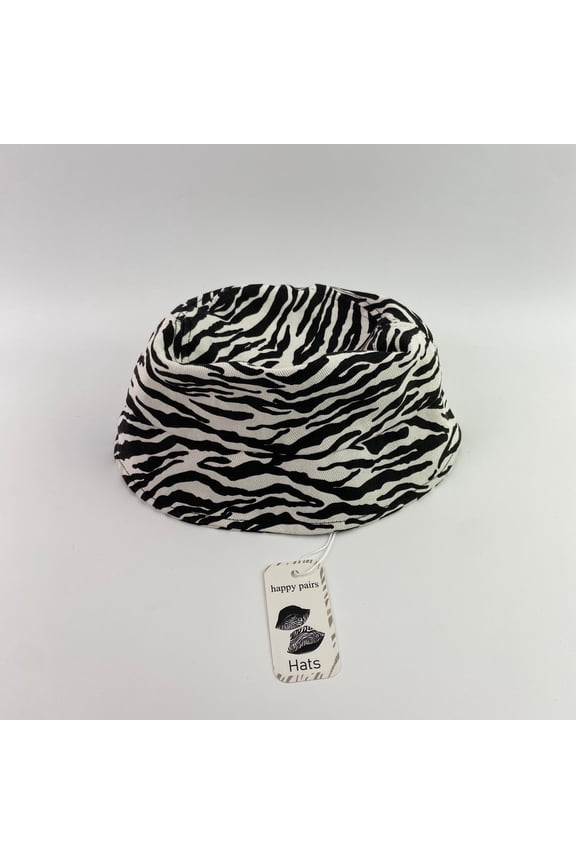 Hats,Black and White Zebra Stripes Prints Reflective Bucket Hat for Men and Women - Breathable, and Stylish Double-Sided Design,One Size