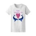 thumbnail image 1 of happy valentine's day whale love Tee Women's -Image by Shutterstock, 1 of 2
