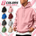 thumbnail image 1 of happyYEE Hoodie for Men Stripe Print Long Sleeve Hooded Sweatshirt Loose Fashion Drawstring Pullover Tops with Pockets, 1 of 6