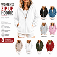thumbnail image 1 of happyYEE Kids Full Zip up Hoodie, Fleece Hooded Sweatshirt Jacket with Pockets, Oversized Long Sleeve Zipper Hooded Outerwear for Boys Girls,15-16 Years, 1 of 9