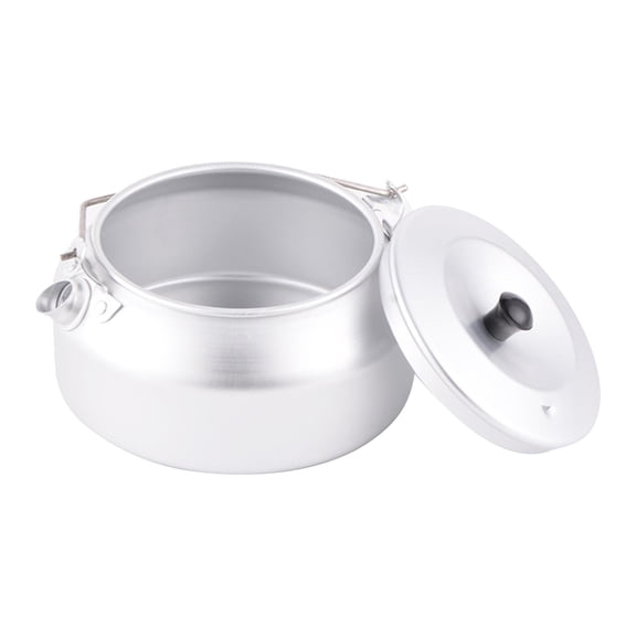 harayaa 0.8L Camping Kettle, Compact Lightweight Aluminum Tea Coffee Pot for Hiking, Backpacking, and Picnic with Folding Handle Resistant Cooking Equipment