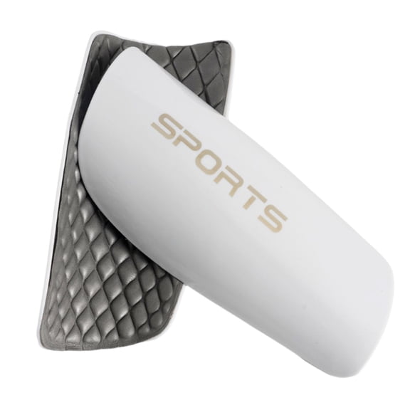 harayaa 1 Pair Soccer Shin Pads Shin Guard Compact Small Protective Gear Shin Guards for White
