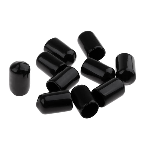 harayaa 10 Pcs Billiard Pool Cue Tips Rubber Protective Cover Ferrule Protective Cover 12mm