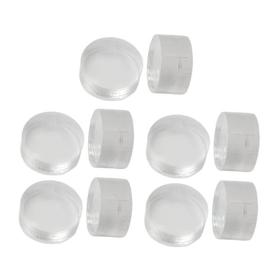 harayaa 10 Pieces Jump Tip Replacement Hard Professional Accessory Pool Rod Accessories clear