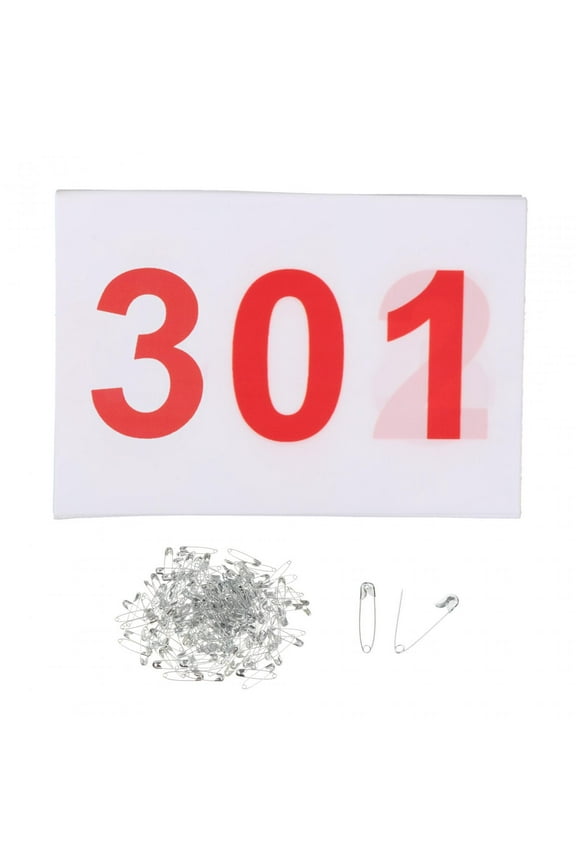 100Pcs Running Bibs Athlete Numbers Reliable Sports Bibs Competitor Numbers for Running Games Competition Events Sports Event 301 to 400