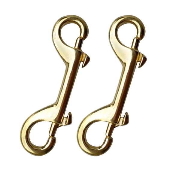harayaa 10cm Double End Bolt Snap Stainless Steel Clip Hook for Scuba Diving Pet Chains,