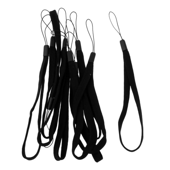 harayaa 10pcs Multipurpose Flashlight Lanyard Wrist Strap Belt Cord Camera String 19cm