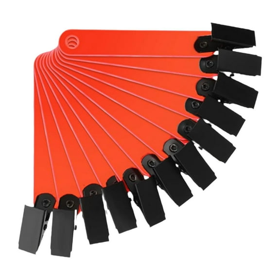 harayaa 12 Pieces Reflective Trail Markers PVC Tacks for Running Hunting Outdoor Use red
