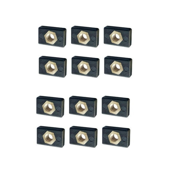 harayaa 12x Kayak Mounting Nut Mounting Screw Hardware Guide Track Attachment Accessory