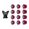thumbnail image 1 of harayaa 12x Soccer Studs Replacement Spikes Screw in 7mm 10mm Professional Football Shoe dark red, 1 of 9