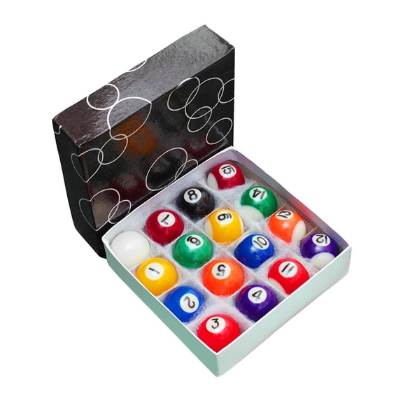 harayaa 16 Pieces Mini Billiard Balls Children Billiard Balls Mini Pool Ball Set Set for 44mm