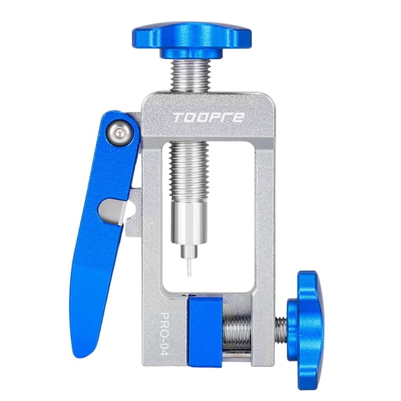 harayaa 2 in 1 Bicycle Brake Hydraulic Hose Needle Driver Head Press Tool for Bike Hose Connect Insert Tool Oil Needle Insertion MTB Riding Fitting Metal Clamp Blue