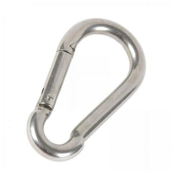 harayaa 2-4 pieces Carabiner Clip Snap Hook Spring Loaded Steel Karabiner 8mm Thickness 2 Pcs