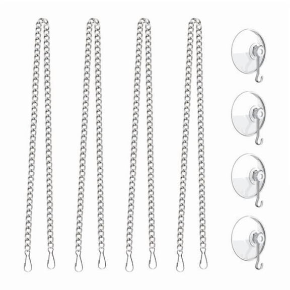 harayaa 2-6pack Glass Window Hanging Chain for Panels Sunshine Catcher Picture Hanging 6 Pcs