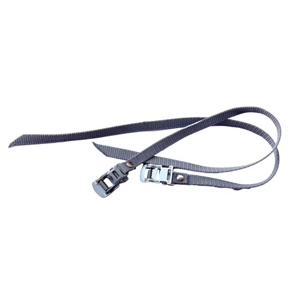 harayaa 2 Generic Nylon Pedal Straps, Adjustable Exercise Pedal Straps, Multifunctional, Grey