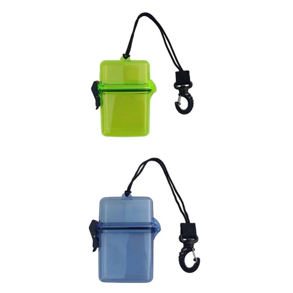 harayaa 2 Pack Small Waterproof Dry Box Scuba Diving Kayaking Camping