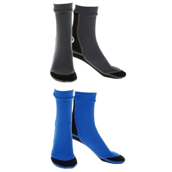 harayaa 2 Pairs 1.5mm Diving Socks Swimming Snorkeling Shoes Neoprene Surfing