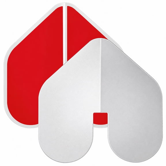 harayaa 2 Piece Boat Hull Protector Stainless Steel Front Bow Guard Mirror Polished Self Adhesive for Marine