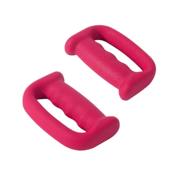 harayaa 2 Pieces Boxing Dumbbells D Shape Grip Hand Weight for Aerobics Exercises Walkin Pink