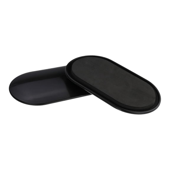 harayaa 2 Pieces Core Sliders Travel Lightweight Beginner Exercise Equipment Ab Pads black
