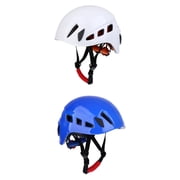 harayaa 2 Pieces Kayaking, Canoe, Watersports Helmet Safety Hard Hat Helmet for Mountaineering, Climbing - white and Blue
