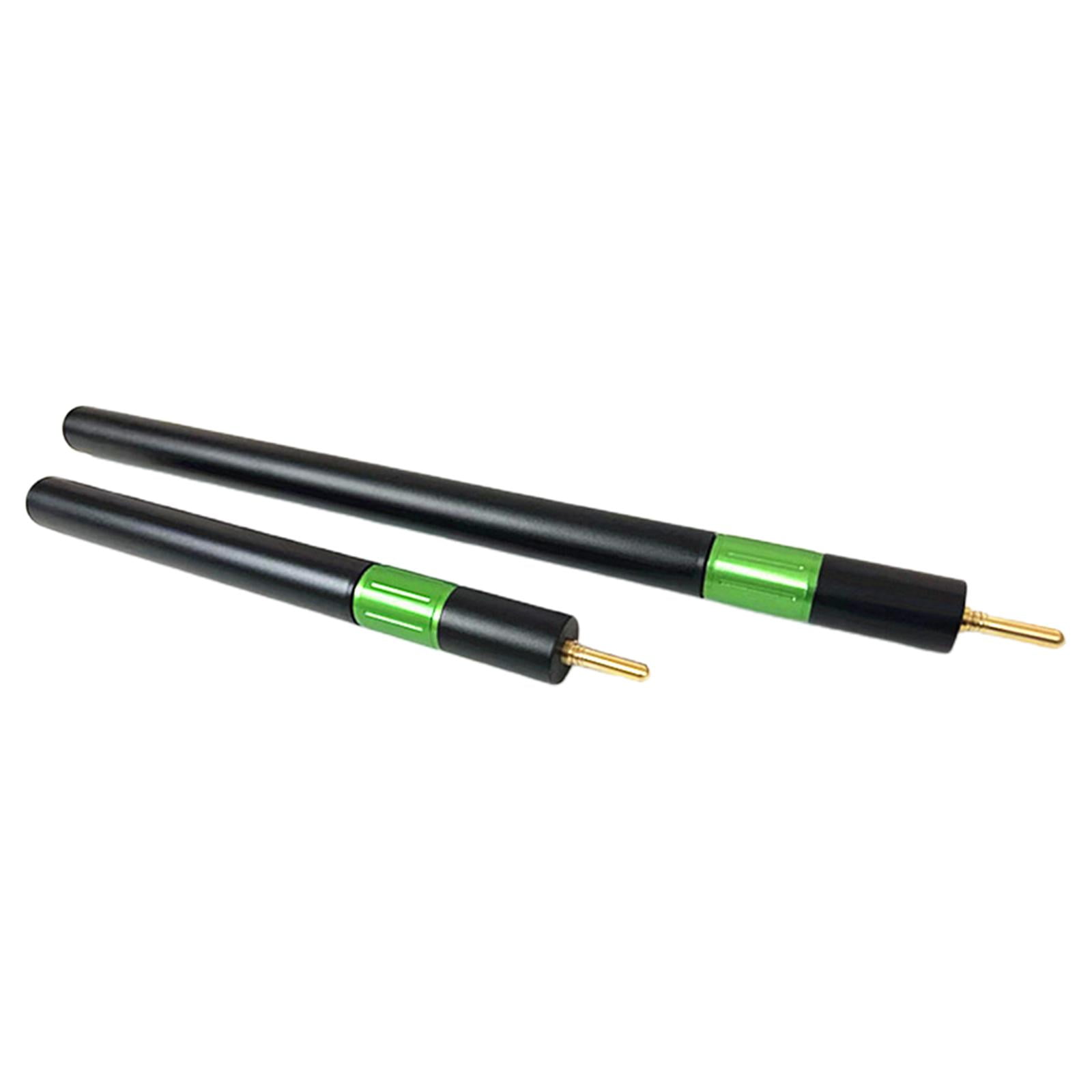 harayaa 2 Pieces Telescopic Pool Cue Extender Cue End Lengthener for Men Women Adult 11inch 18inch