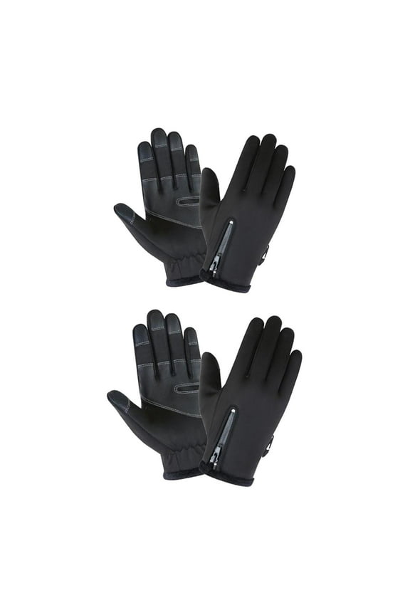 2 pair Thermal Windproof Waterproof Winter Gloves Touch Screen Mittens