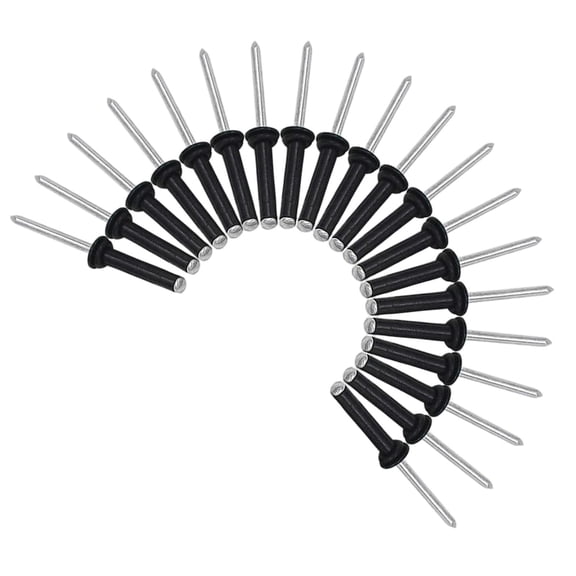 harayaa 20Pcs Kayak Tri Grip Rivet 20x O Rings Riveting Tool Tri Fold Rivet for Kayaking