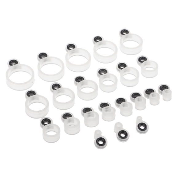 harayaa 22 piece Rod Repair Kit 0.9-22mm Telescopic Fishing Rod Guides for Rod Building