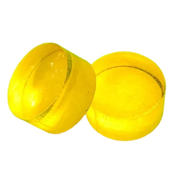 harayaa 2Pcs Clear Break Jump Cue Tip Pool Stick Accessories Lightweight Replacement Yellow