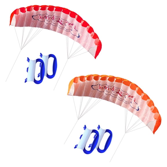 harayaa 2Pcs Dual Line Surfing Stunt Kite Parafoil Kitesurfing Outdoor Water Sports