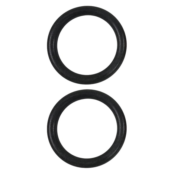 harayaa 2Pcs Gymnastic Rings Hanging Handle Rings for Kids Adults Pull up Rings for Home Black