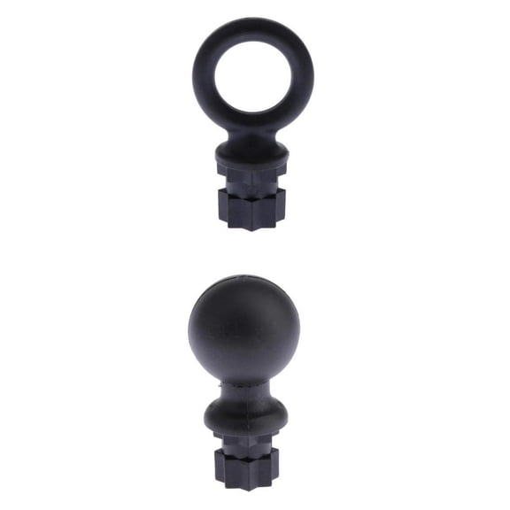 harayaa 2Pcs Kayak Quick Release Track Base Slide Guide Rail Systems Accessory Black