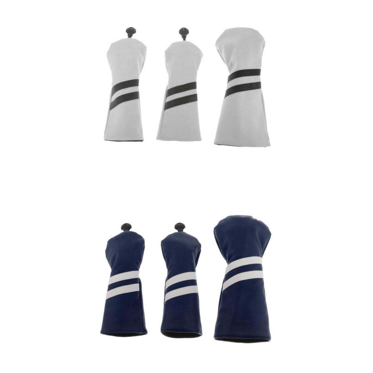 harayaa 2Set Golf Wood Head Cover Hybrid Headcover Protector Accessories Equipment