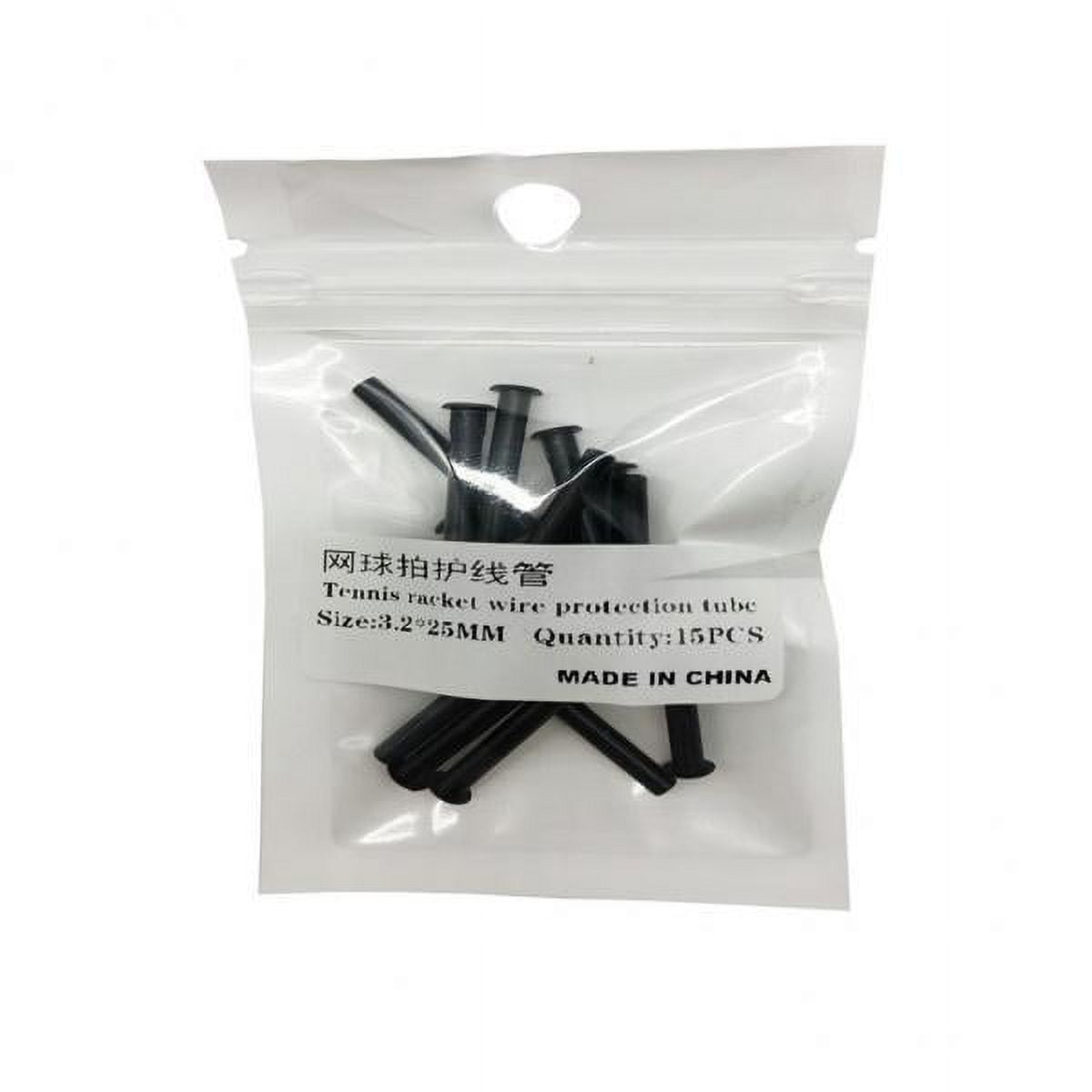 harayaa 2X 15x Tennis Racket Grommets Racquet Eyelets String Protection Tubes 3.2x2.5mm