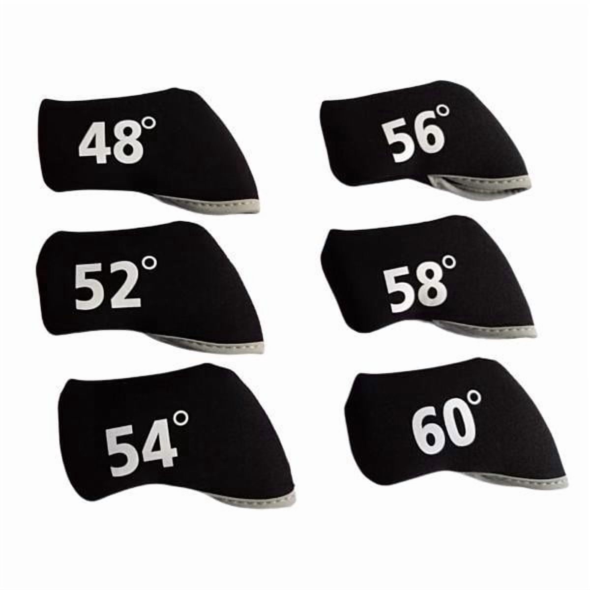 harayaa 2X 6 Pieces Golf Club Headcover Covers for All Driver Clubs Black